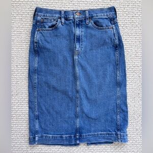 J Crew Women’s Denim Skirt Size 2 Jean Skirt 99% Cotton